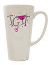 Sophisticated Conical Latte Coffee Mug for TGIF Martini Lovers - TooLoud-Conical Latte Mug-TooLoud-White-Davson Sales