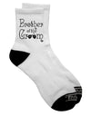 Sophisticated Dark Adult Socks for the Brother of the Groom - TooLoud-Socks-TooLoud-Short-Ladies-4-6-Davson Sales