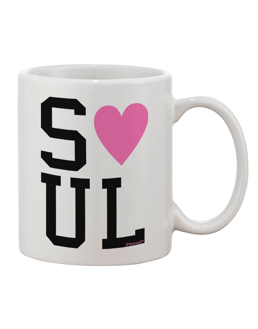 Soulful Harmony: Exquisite Pink Printed 11 oz Coffee Mug - Crafted by a Drinkware Expert-11 OZ Coffee Mug-TooLoud-White-Davson Sales