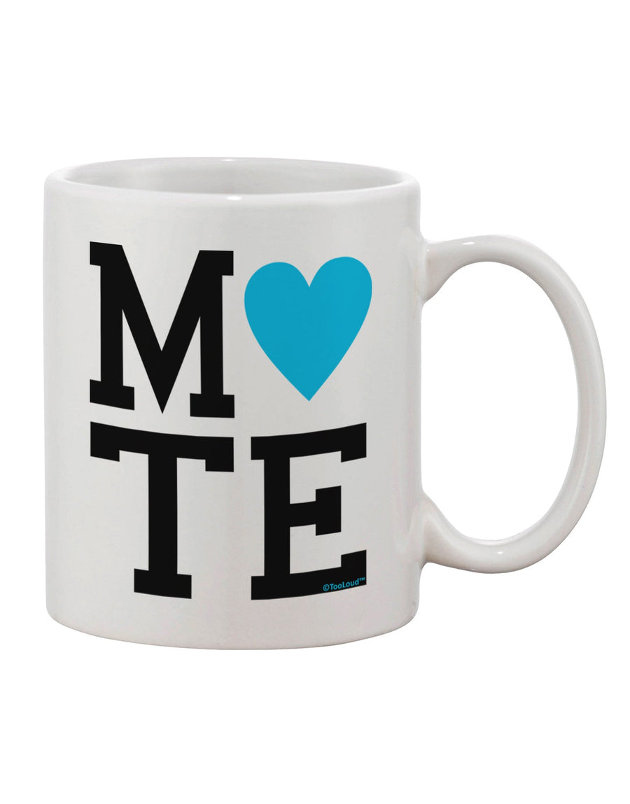 Soulmate-Inspired Design: Blue Printed 11 oz Coffee Mug - Crafted by a Drinkware Expert-11 OZ Coffee Mug-TooLoud-White-Davson Sales