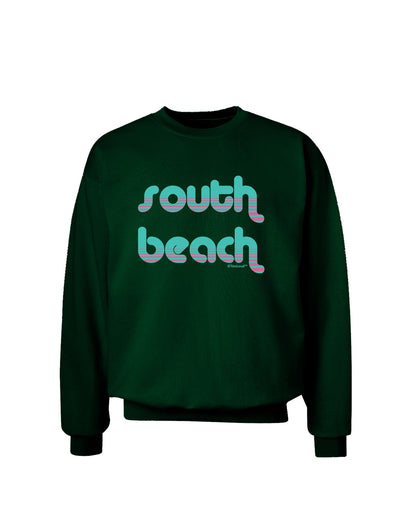 South Beach Color Scheme Design Adult Dark Sweatshirt by TooLoud-Sweatshirts-TooLoud-Deep-Forest-Green-Small-Davson Sales