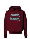 South Beach Color Scheme Design Dark Hoodie Sweatshirt by TooLoud-Hoodie-TooLoud-Maroon-Small-Davson Sales