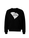 South Carolina - United States Shape Adult Dark Sweatshirt by TooLoud-Sweatshirts-TooLoud-Black-Small-Davson Sales