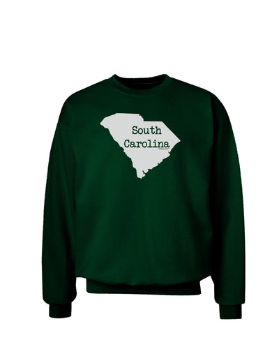 South Carolina - United States Shape Adult Dark Sweatshirt by TooLoud-Sweatshirts-TooLoud-Deep-Forest-Green-Small-Davson Sales