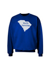 South Carolina - United States Shape Adult Dark Sweatshirt by TooLoud-Sweatshirts-TooLoud-Deep-Royal-Blue-Small-Davson Sales