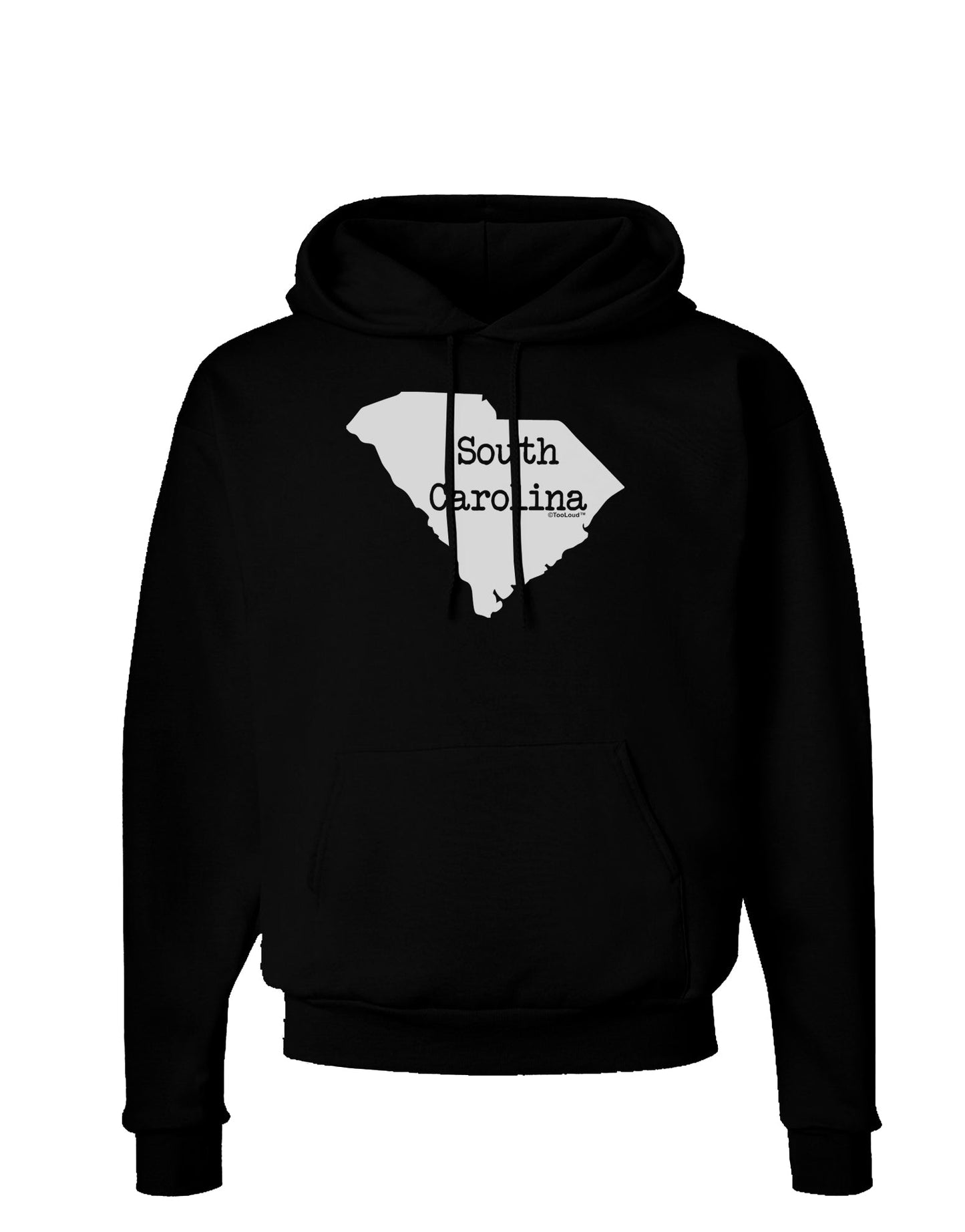 South Carolina - United States Shape Dark Hoodie Sweatshirt by TooLoud-Hoodie-TooLoud-Black-Small-Davson Sales