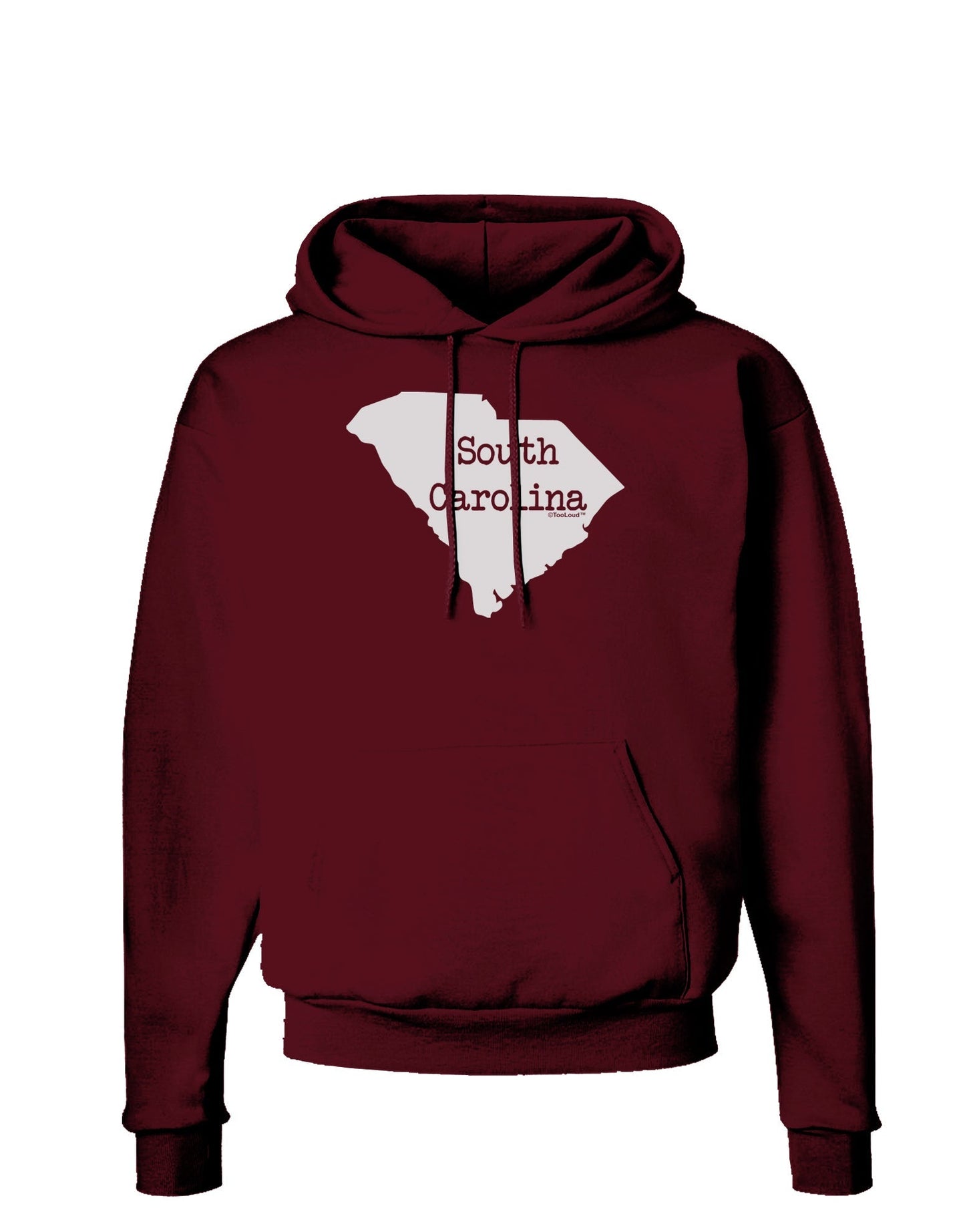 South Carolina - United States Shape Dark Hoodie Sweatshirt by TooLoud-Hoodie-TooLoud-Maroon-Small-Davson Sales