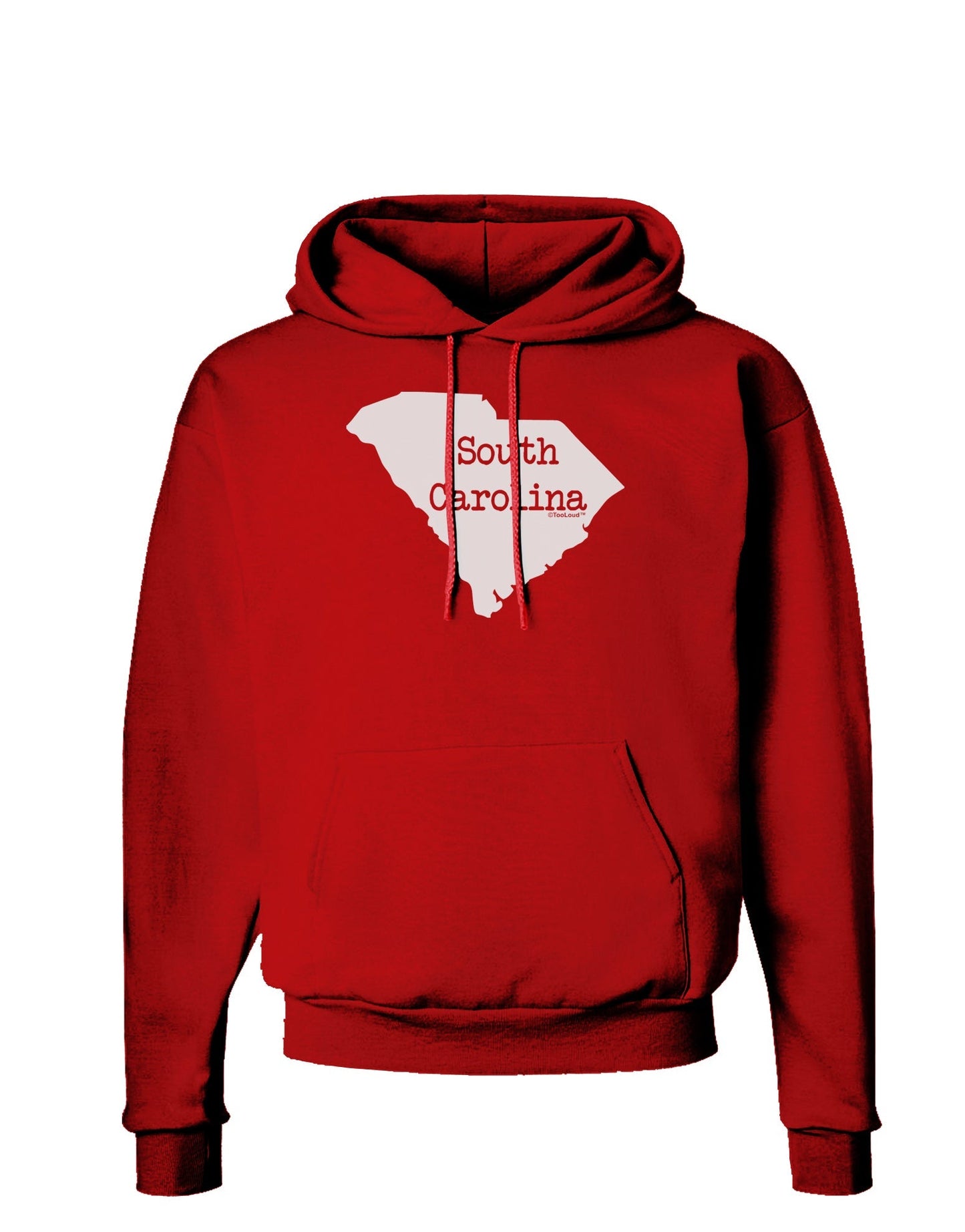 South Carolina - United States Shape Dark Hoodie Sweatshirt by TooLoud-Hoodie-TooLoud-Red-Small-Davson Sales
