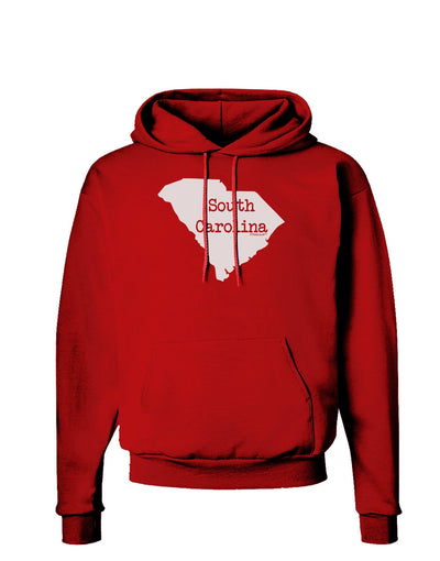 South Carolina - United States Shape Dark Hoodie Sweatshirt by TooLoud