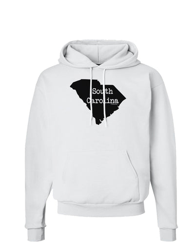 South Carolina - United States Shape Hoodie Sweatshirt by TooLoud-Hoodie-TooLoud-White-Small-Davson Sales