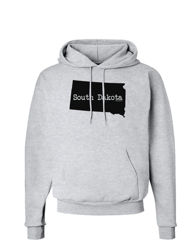 South Dakota - United States Shape Hoodie Sweatshirt by TooLoud-Hoodie-TooLoud-AshGray-Small-Davson Sales