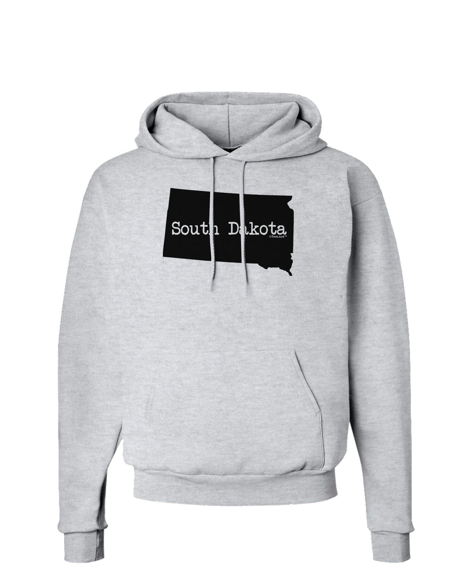 South Dakota - United States Shape Hoodie Sweatshirt by TooLoud-Hoodie-TooLoud-White-Small-Davson Sales