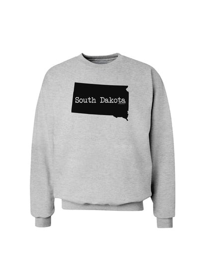 South Dakota - United States Shape Sweatshirt by TooLoud-Sweatshirts-TooLoud-AshGray-Small-Davson Sales