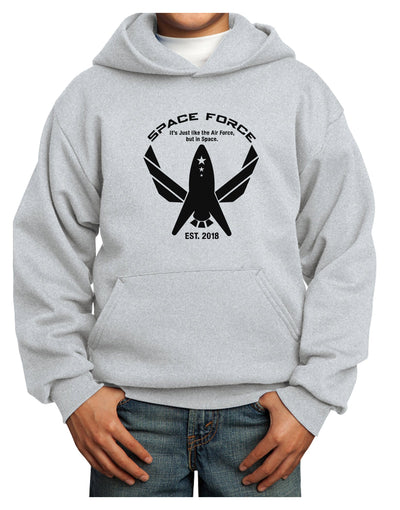 Space Force Funny Anti Trump Youth Hoodie Pullover Sweatshirt by TooLoud