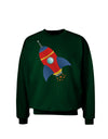 Space Rocket Ship and Stars Adult Dark Sweatshirt by TooLoud-Sweatshirts-TooLoud-Deep-Forest-Green-Small-Davson Sales