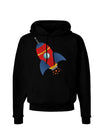 Space Rocket Ship and Stars Dark Hoodie Sweatshirt by TooLoud-Hoodie-TooLoud-Black-Small-Davson Sales