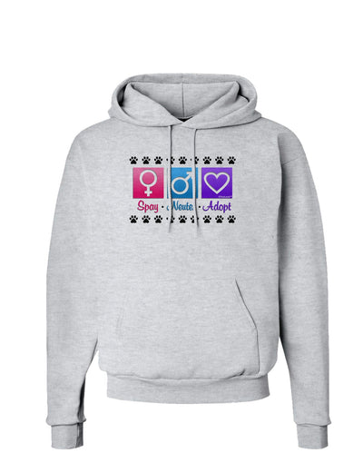 Spay Neuter Adopt Hoodie Sweatshirt-Hoodie-TooLoud-AshGray-Small-Davson Sales