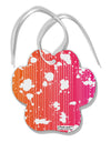 Splatter AOP - Orange Pink Paw Print Shaped Ornament All Over Print-Ornament-TooLoud-White-Davson Sales