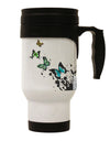 Splatter Butterflies AOP Stainless Steel 14oz Travel Mug All Over Print-Travel Mugs-TooLoud-White-Davson Sales
