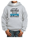 Spoiled But Cute Blue Youth Hoodie Pullover Sweatshirt-Youth Hoodie-TooLoud-Ash-XS-Davson Sales