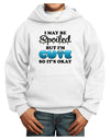 Spoiled But Cute Blue Youth Hoodie Pullover Sweatshirt-Youth Hoodie-TooLoud-White-XS-Davson Sales