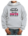 Spoiled But Cute Pink Youth Hoodie Pullover Sweatshirt-Youth Hoodie-TooLoud-Ash-XS-Davson Sales