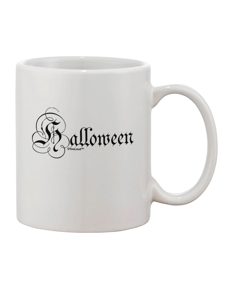 Spooktacular Halloween Script Text Printed 11 oz Coffee Mug - TooLoud-11 OZ Coffee Mug-TooLoud-White-Davson Sales