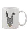 Spooky Rabbit Visage Adorned 11 oz Coffee Mug - TooLoud-11 OZ Coffee Mug-TooLoud-White-Davson Sales