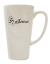 Spooky Scripted Text 16 oz Conical Latte Coffee Mug - TooLoud-Conical Latte Mug-TooLoud-White-Davson Sales