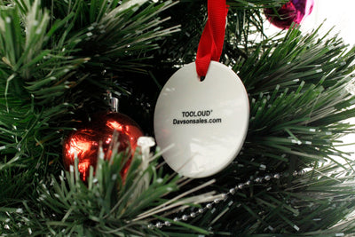 Sporty Porcelain Ornament Red and White Ceramic Christmas Ornament-Ornament-Davson Sales-1-Davson Sales