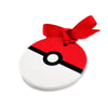 Sporty Porcelain Ornament Red and White Ceramic Christmas Ornament