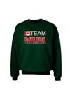 Sporty Team Canada Adult Dark Sweatshirt-Sweatshirts-TooLoud-Deep-Forest-Green-Small-Davson Sales