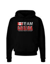 Sporty Team Canada Dark Hoodie Sweatshirt-Hoodie-TooLoud-Black-Small-Davson Sales