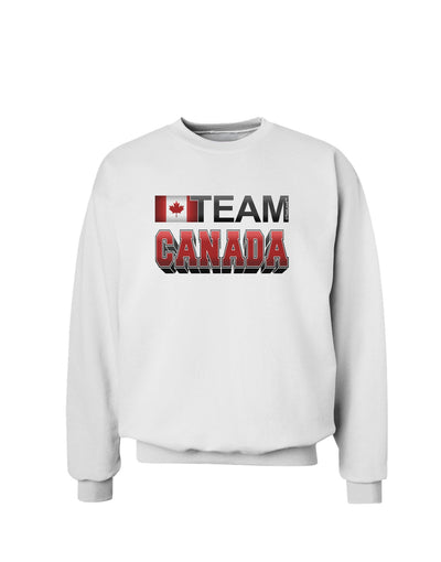 Sporty Team Canada Sweatshirt-Sweatshirts-TooLoud-White-Small-Davson Sales