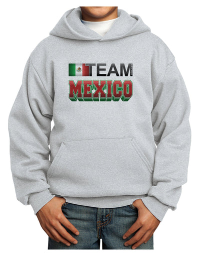 Sporty Team Mexico Youth Hoodie Pullover Sweatshirt-Youth Hoodie-TooLoud-Ash-XS-Davson Sales