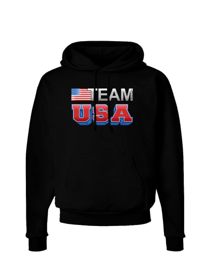 Sporty Team USA Dark Hoodie Sweatshirt-Hoodie-TooLoud-Black-Small-Davson Sales