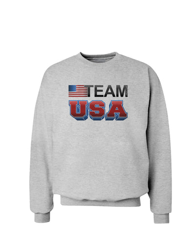 Sporty Team USA Sweatshirt-Sweatshirts-TooLoud-AshGray-Small-Davson Sales