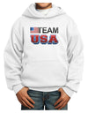 Sporty Team USA Youth Hoodie Pullover Sweatshirt-Youth Hoodie-TooLoud-White-XS-Davson Sales