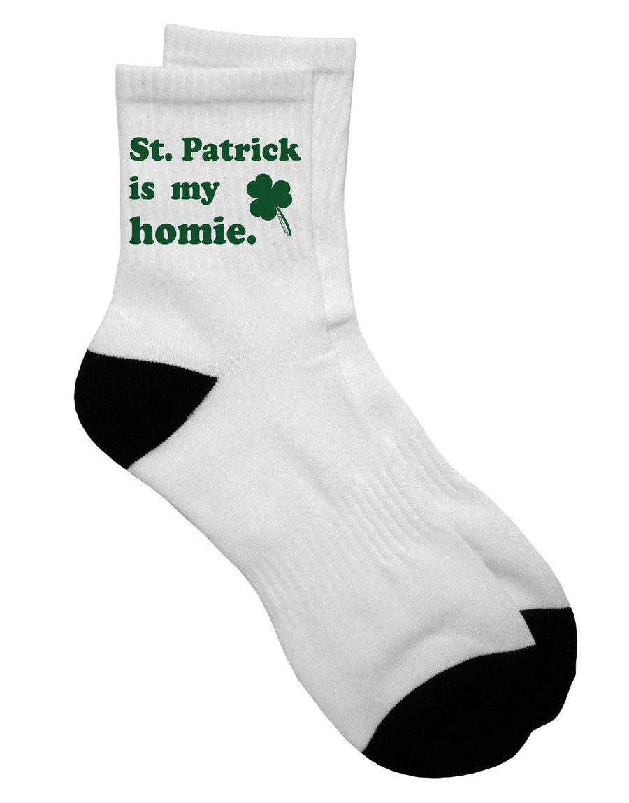 St Patrick's Day Adult Short Socks - - Enhance Your Style with a Touch of Irish Charm - TooLoud-Socks-TooLoud-White-Ladies-4-6-Davson Sales