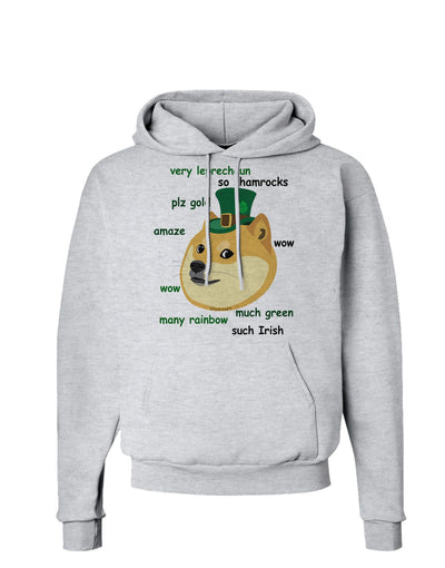 St Patricks Day Leprechaun Doge Hoodie Sweatshirt-Hoodie-TooLoud-AshGray-Small-Davson Sales