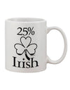 St Patrick's Day Printed 11 oz Coffee Mug - A Must-Have for Irish Drinkware Enthusiasts! - TooLoud-11 OZ Coffee Mug-TooLoud-White-Davson Sales