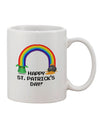St Patrick's Day Themed 11 oz Coffee Mug - A Must-Have for Drinkware Enthusiasts-11 OZ Coffee Mug-TooLoud-White-Davson Sales