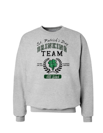 St Patricks Drinking Team St. Patrick's Day Sweatshirt-Sweatshirts-TooLoud-Ash Gray-Small-Davson Sales