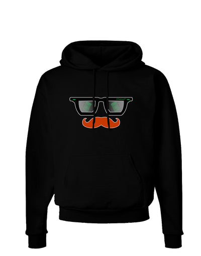 St. Patrick's Day Beer Glasses Design Dark Hoodie Sweatshirt by TooLoud-Hoodie-TooLoud-Black-Small-Davson Sales