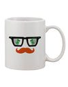 St. Patrick's Day Beer Glasses: Exquisite Design Printed on an 11 oz Coffee Mug - Expertly Crafted by a Drinkware Connoisseur-11 OZ Coffee Mug-TooLoud-White-Davson Sales