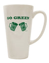 St. Patrick's Day Green Beer 16 Ounce Conical Latte Coffee Mug - Expertly Crafted for the Eco-conscious Consumer by TooLoud-Conical Latte Mug-TooLoud-White-Davson Sales