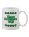 St. Patrick's Day Printed 11 oz Coffee Mug - Expertly Crafted Drinkware-11 OZ Coffee Mug-TooLoud-White-Davson Sales