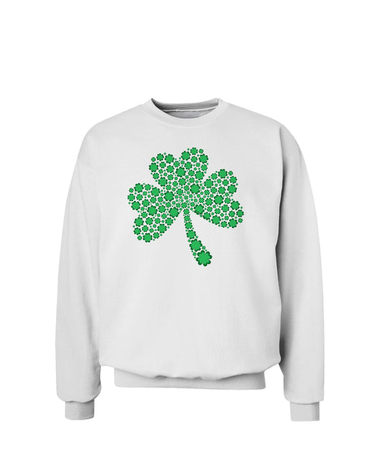 St. Patrick's Day Shamrock Design - Shamrocks Sweatshirt by TooLoud-Sweatshirts-TooLoud-White-Small-Davson Sales