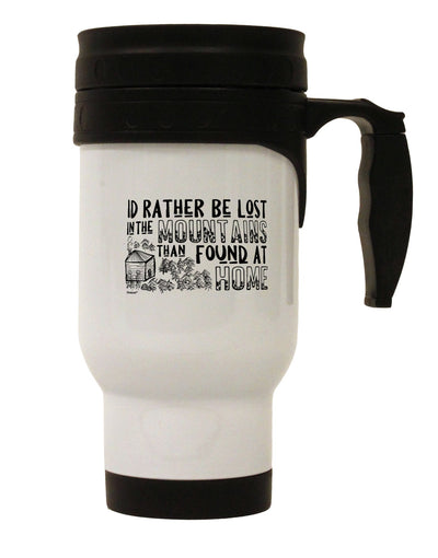 Stainless Steel 14 OZ Travel Mug - Perfect for Those Who Prefer the Serenity of the Mountains-Travel Mugs-TooLoud-Davson Sales