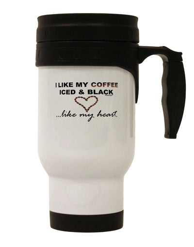 Stainless Steel Travel Mug - Perfect for Coffee, Iced Beverages, and Black Tea - 14 OZ Capacity - Ideal for On-the-Go Sipping - Expertly Crafted Drinkware TooLoud-Travel Mugs-TooLoud-White-Davson Sales